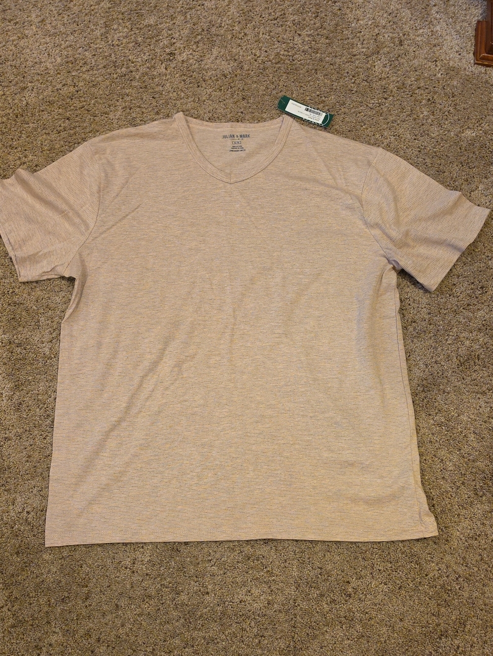 Julian & Mark Short Sleeve V-Neck T-Shirt Cotton Tee